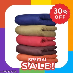 Stylish Polar Fleece Single Bed Super Soft Micro Fleece Blanket – 60×90 Inch || Skin Friendly || Multicolour || Set of 5