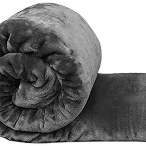 GKM Floral Double Mink Blanket for Heavy Winter 90×86 (Polyester)