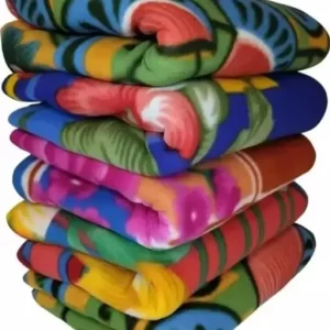 Single Bed Soft Touch Light Weight Fleece Blanket/Warm Bed Sheet for Light Winters-Summer/AC Blankets (Multicolour) – Pack of 5
