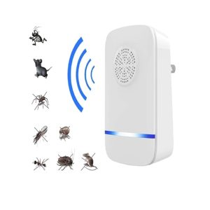 Ultrasonic Pest Repeller, Silent Electronic Pest Repellent Plug in Indoor Pest Control, Insect Mosquito Killer Machine, Mosquito Repellent for House,Lizard, Rat, Cockroach, Mosquito Lizard (1)