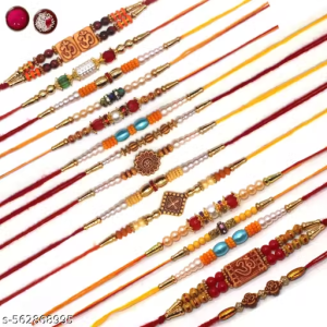 Designer Rakhi Combo of 15 Rakhi Set for Brother | Rakhi Gift For Brother and Sister | Best Rakhi For Bhai | Stylish Rakhi Set with Roli and Chawal