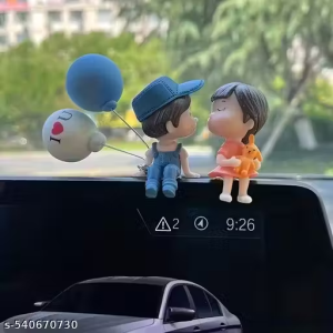 Plastic Car Decoration Cute Couple Car Interior Decoration Accessories