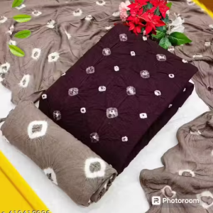 RAYON HAND BANDHEJ DRESS