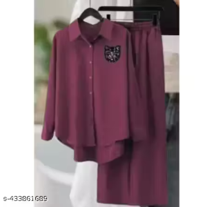 Urbane Stylish Women & girls Co-Ords Top & Bottom Sets With Devil Eye…