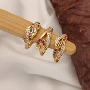 adjustable ring 3 piece combo for women&girls