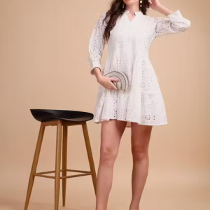 Schiffli Elegance Tiered Short Onepiece
