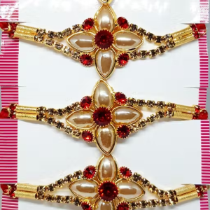 Mjp Beautiful American Dimond Rakhi ( RAKHI PACK OF-5 )