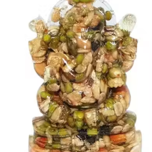 Suvasane Ganesha Navdhanya Idols (Annapurna Vinayaka Idol Multicolour, 9x5x2.5cm)
