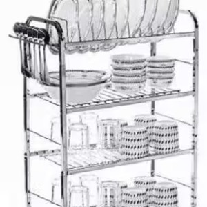 Daaduji Creations / 24×18 Inches Wall Mount Kitchen Dish Rack / Plate Cutlery Stand / Kitchen Utensils Rack / Modern Kitchen Storage Rack Utensil Kitchen Rack