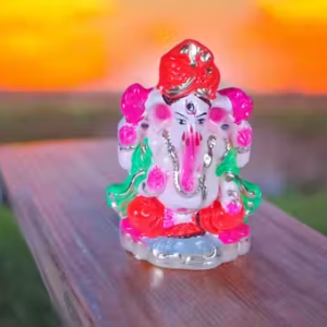 Eco- Friendly, Easy Water Disolve idol, Lord Ganesha Ganpati Idol Figurine | Lord Ganesha Statue for Home Decoration
