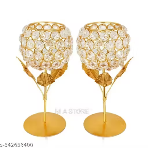Decorative showpiece container cristal set 2 under 249