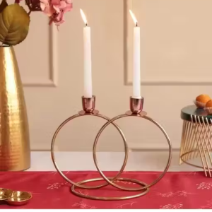 A F Handicraft Modern decorative candle 2 std ring