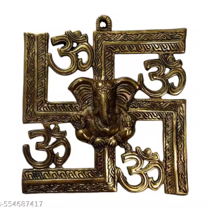 Atmaling® Metal Ganesh Ji Wall Hanging | 8 x 8 inch | 1pc