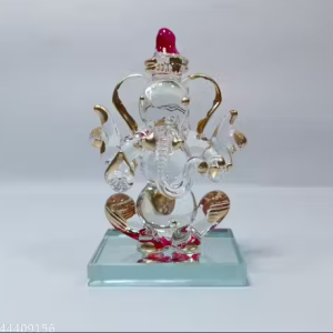 HANDMADE GANESH JI SHOWPIECE STATUE IN GLASS