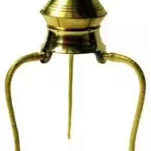 Brass_stand Decorative Showpiece – 12 cm (Brass, Gold)