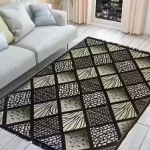 Beautifully Designed Cotton Carpet for Your Living Room/ Bedroom etc. (Size 138×200 Cm) By NS Shop