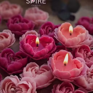 Spire Rosy Glow Heart Peony Soy Wax Candles – Romantic Scented Set ||#candles
