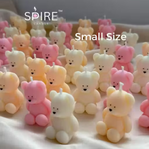Spire Teddy Small Candles / 8 pieces / Soy Wax / Scented
