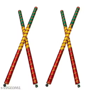 Pack of 2 FM navratri special dandia sticks for the navratri festival for garba night for boys and girls