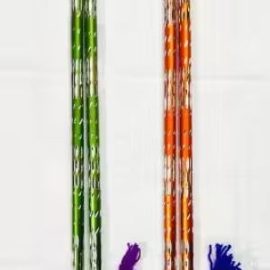 Navratri Special dandiya| Metal Aluminum Navratri Raas Garba Dandiya Sticks, Multicolor, 2 Pairs