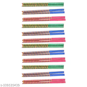 Decorated Ajmeri Dandiya Sticks for Navrari Garba Sticks (Multicolour) (Large) (12 Pair) dandia sticks