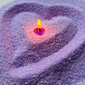 150gram Purple pearl sand candle with 10 wicks (no fragrance)