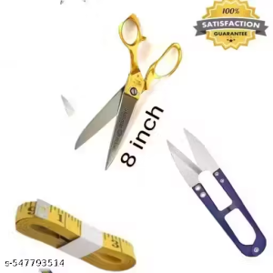 8 Inch – Best multipurpose scissor for Office, Kitchen, Craft, Ladies, Paper Cutter, Thread, Dressmaking, Kids & DIY Right Handed (Handcrafted in India)