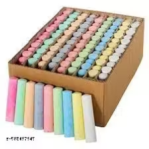 Avyraze Colour Chalk Piece Box Pack Of 100 Pieces,Multicolor(color chalks, 100pcs)