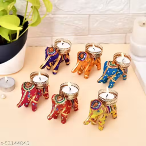 Pack of 6 Elephnat Tealight candle hodler for home decoration