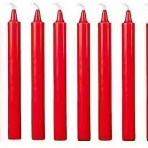 Pack of 10 Pcs 5 Inch 14 mm Premium Red Taper Candles, Red Spell Candles, Red Stick Candles (Pack of 10 Pcs 5 Inch 14mm, Red)