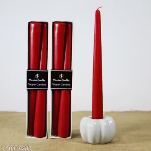Maxime Candles – Red Tapper Candles – Pack of 4 – MR195/R/4