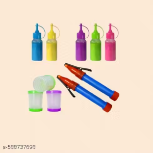 Kitoarts Rangoli Tool Kit, Rangoli Making Tools Kit, Rangoli Set, Rangoli fillers, Rangoli Pen, Rangoli Borders Making Kit,Rangoli Making Equipment, Rangoli Fillers, Rangoli Outline Pen, Rangoli Pen, Rangoli Designs, Art And Craft, Home Decoration, Combo Of Rangoli Kit