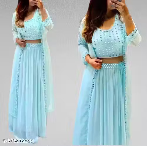 i139b_512 lehenga choli set crafted
