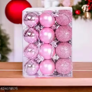 Pink Shatterproof Christmas Balls for Tree Ornaments Christmas Decoration, Party Decoration, Christmas Gifts, Wedding Party, Home Decor