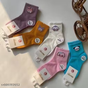 Kids Cotton Socks Pack 5
