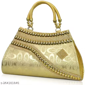 Aroy Trendy Women Velvet Bridal Clutch