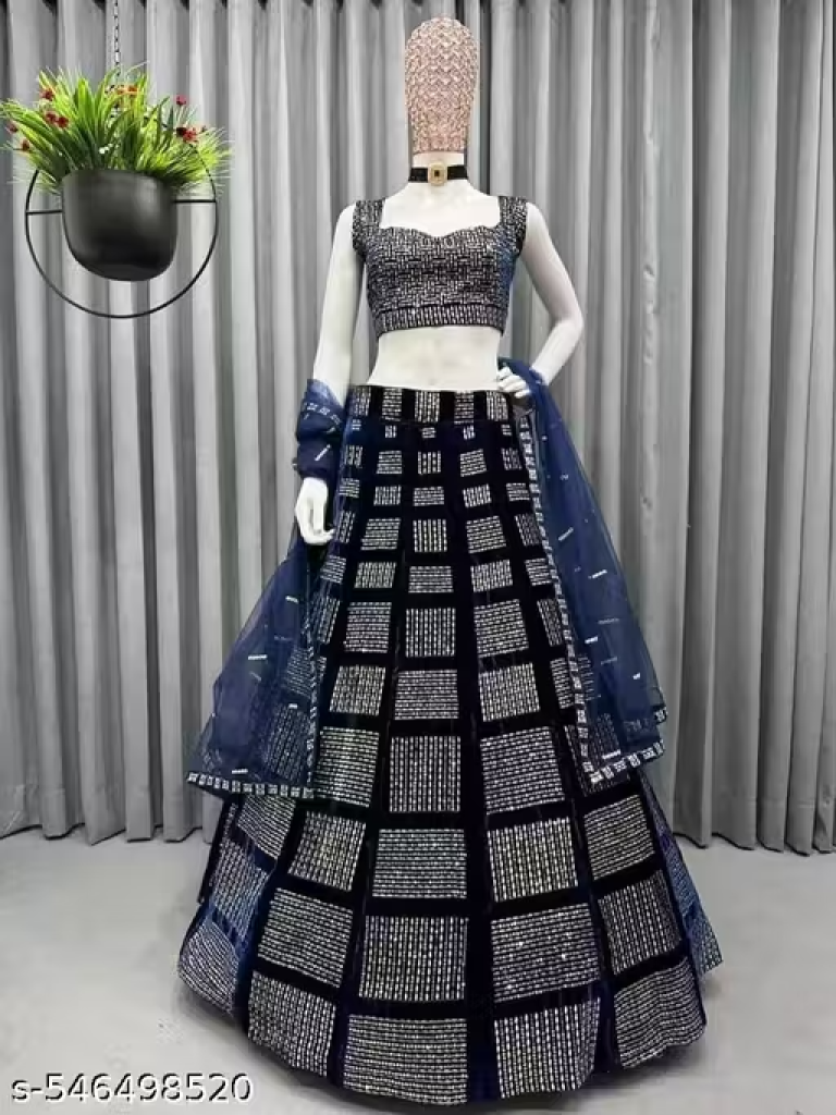 BLUE Superior Women Lehenga