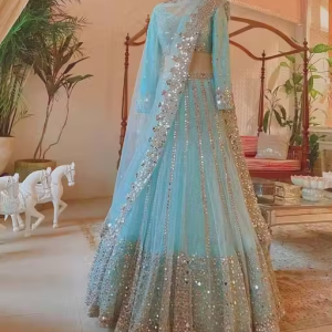 Hevy Net Embroidery Lehenga Choli