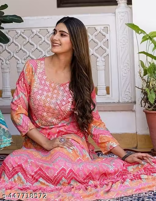 Rayon Anarkali Long Kurti