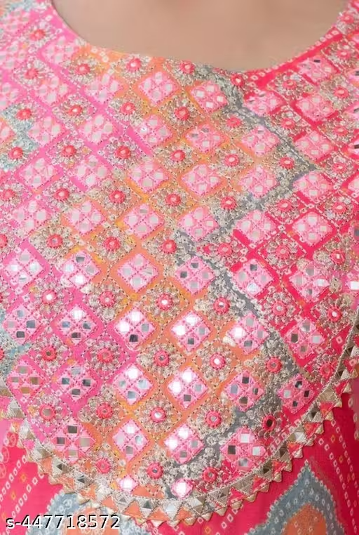 pixel_art_small (72) Rayon Anarkali Long Kurti