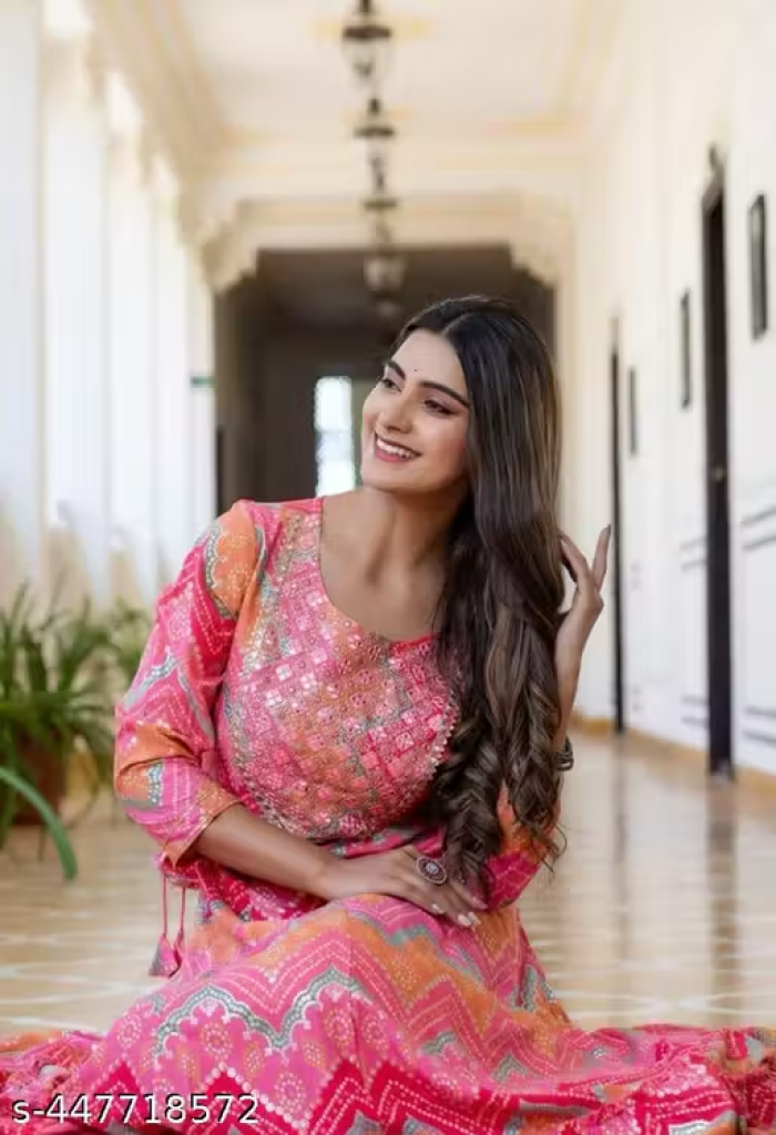 Rayon Anarkali Long Kurti