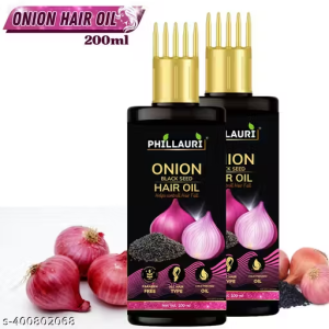 Phillauri Happiness Herbal Onion Hair Oil For Hair Fall Control & Damage Repair (100ml) Pack of 2