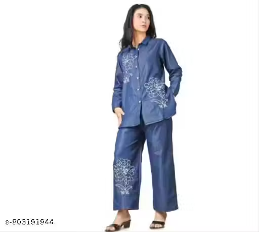 Denim CoOrd Set for Women