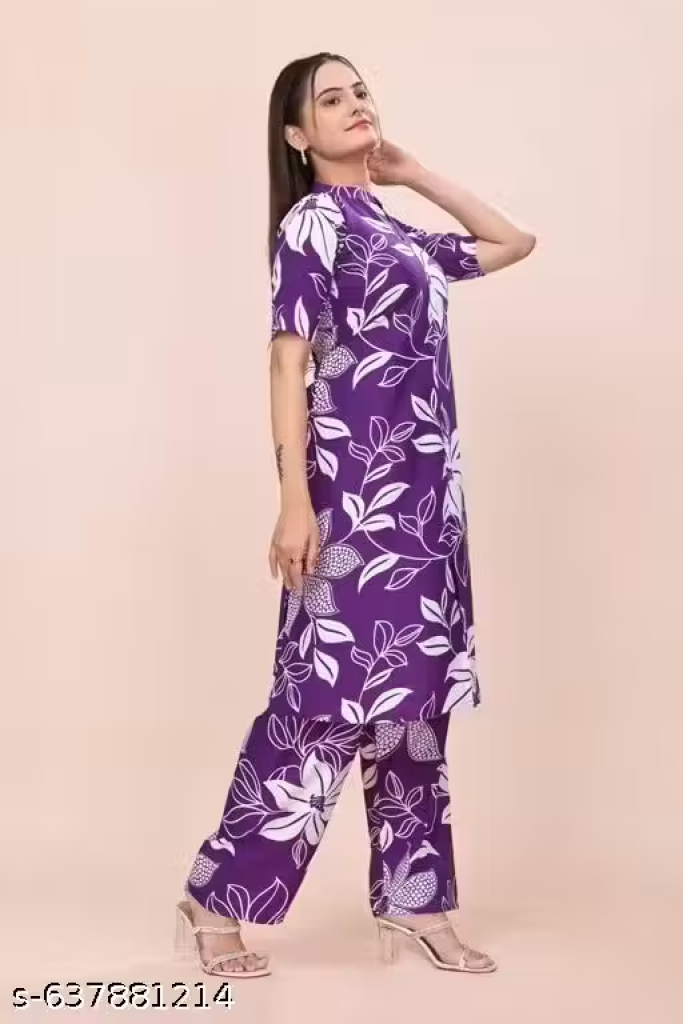 printed coord set for women