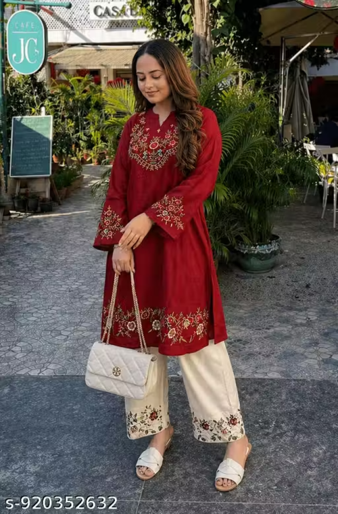 Maroon Coord Set for Women