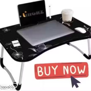 Study Table/Bed Table/Kids Table/Laptop Table/Foldable and Portable Wooden/Writing Desk for Office/Home/School