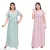 Cotton Nighty maxi for female (Free size) Pack of 2 Nightdress