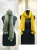 PRECIOUS YELLOW AND GREEN SOLID FUR WINTER STOLE STYLISH PLAIN FUR WINTER STOLE # SCARVES COMBO PACK