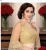 Net full sleeve blouse gold