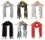 StoleVilla™ Women’s Printed Chiffon Multicolored Scarf and Stoles with Tassels – Set of 6